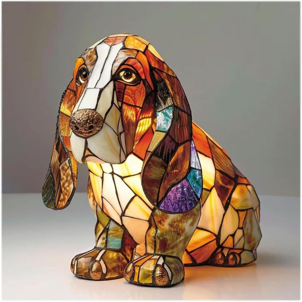 Luvano Tischleuchte Hund Figur Akzentlicht