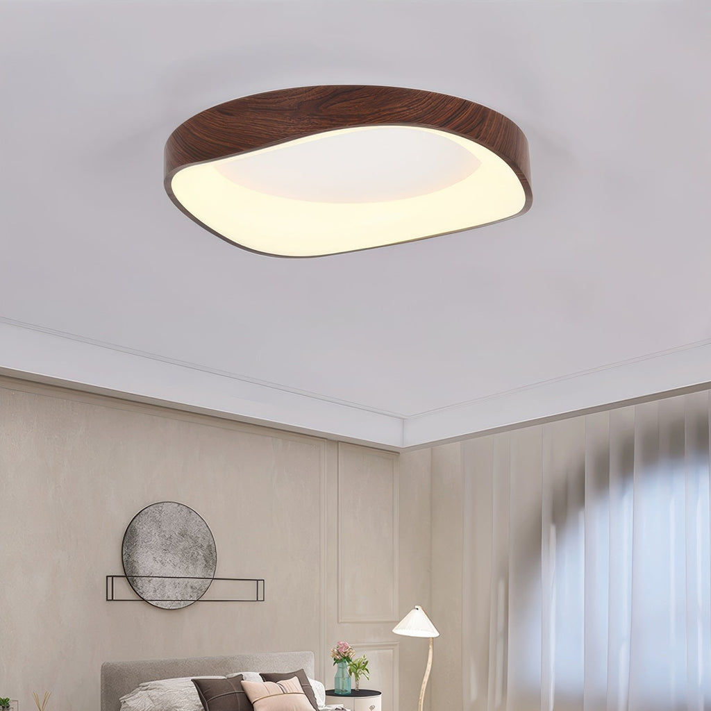 Luvano Deckenleuchte Holzoptik Nordic LED
