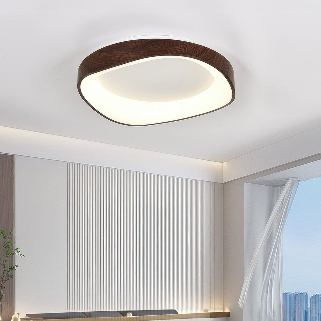 Luvano Deckenleuchte Holzoptik Nordic LED