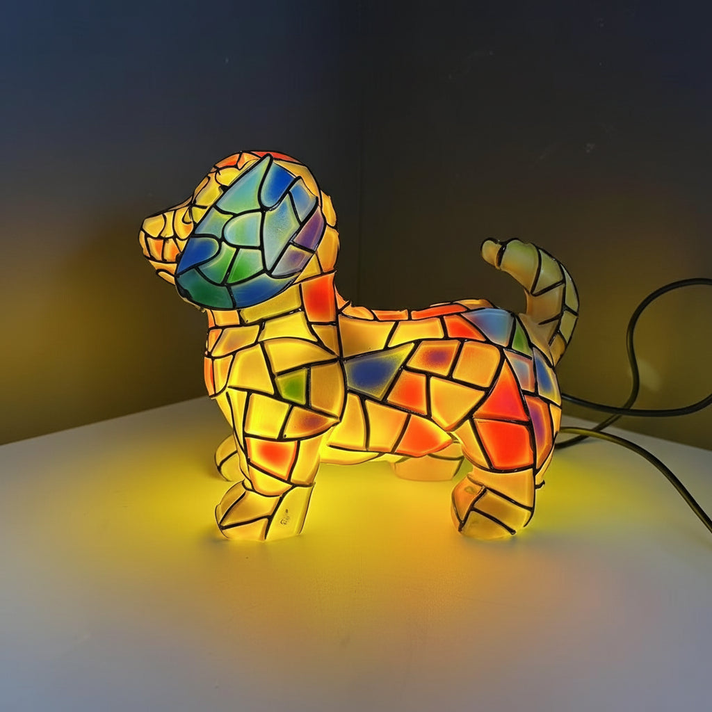 Luvano Tischleuchte Hund Figur Deko