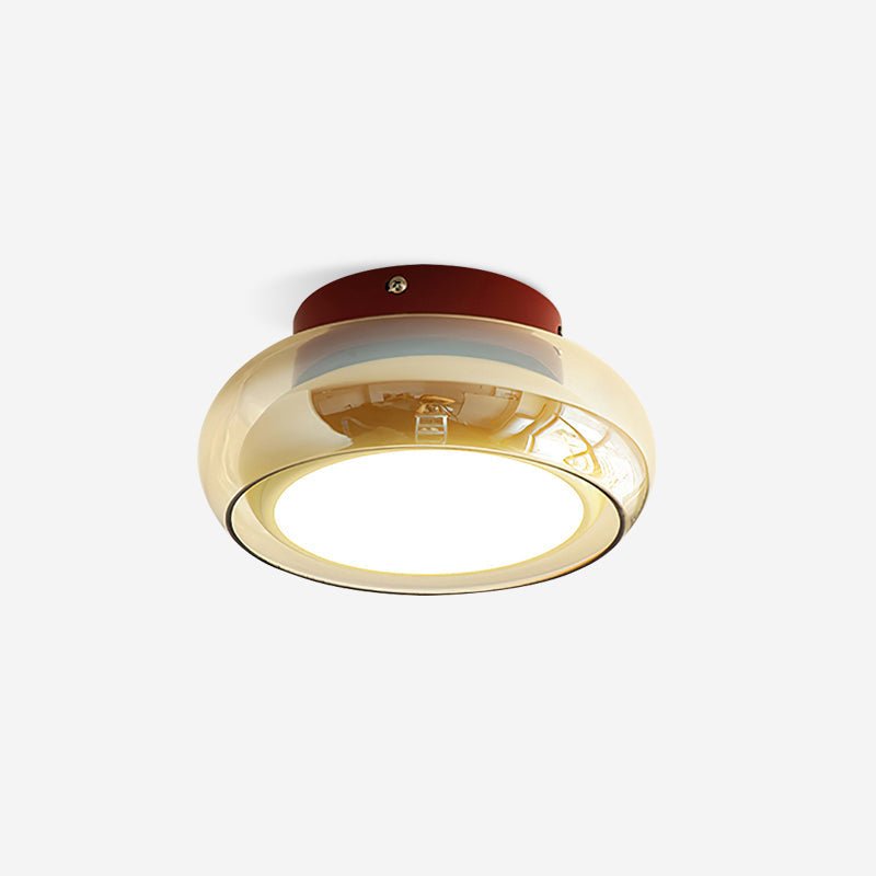 Luvano June Deckenleuchte Retro Glas LED