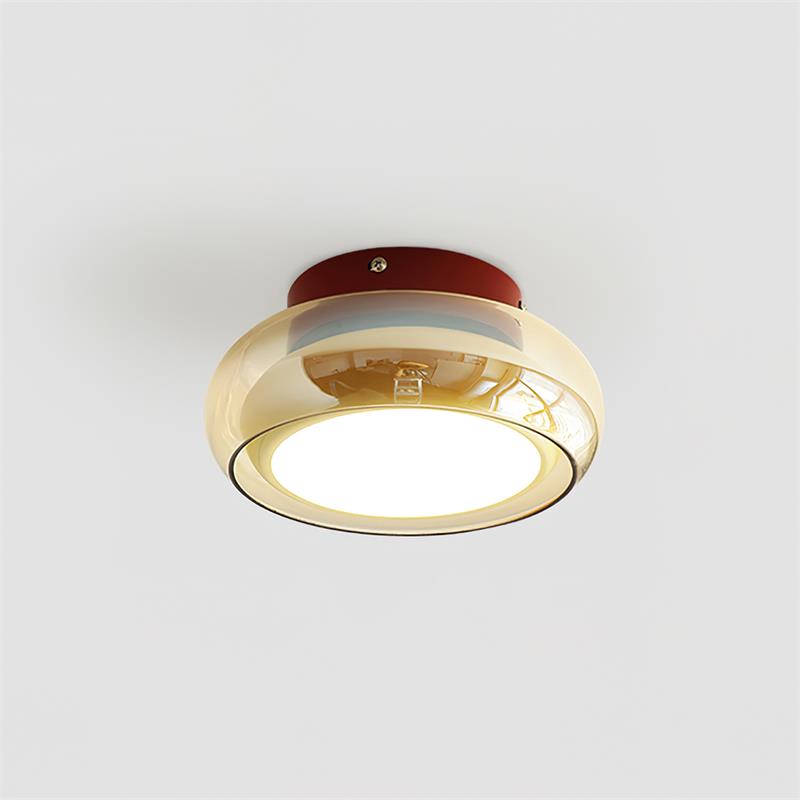 Luvano June Deckenleuchte Retro Glas LED