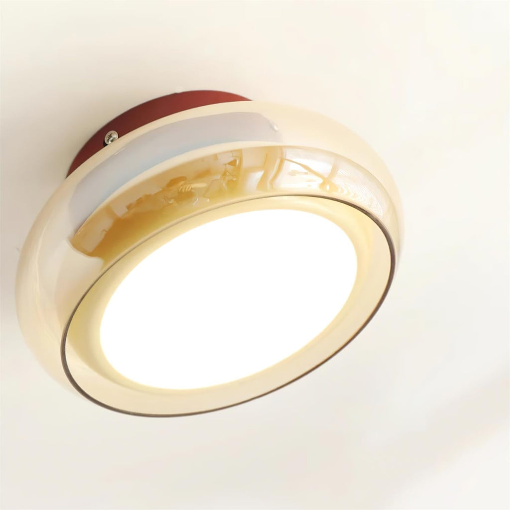 Luvano June Deckenleuchte Retro Glas LED