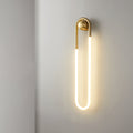 Luvano LED Wandleuchte Messing schwarz minimal