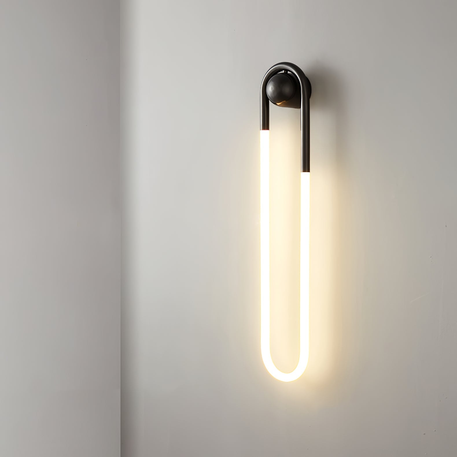 Luvano LED Wandleuchte Messing schwarz minimal
