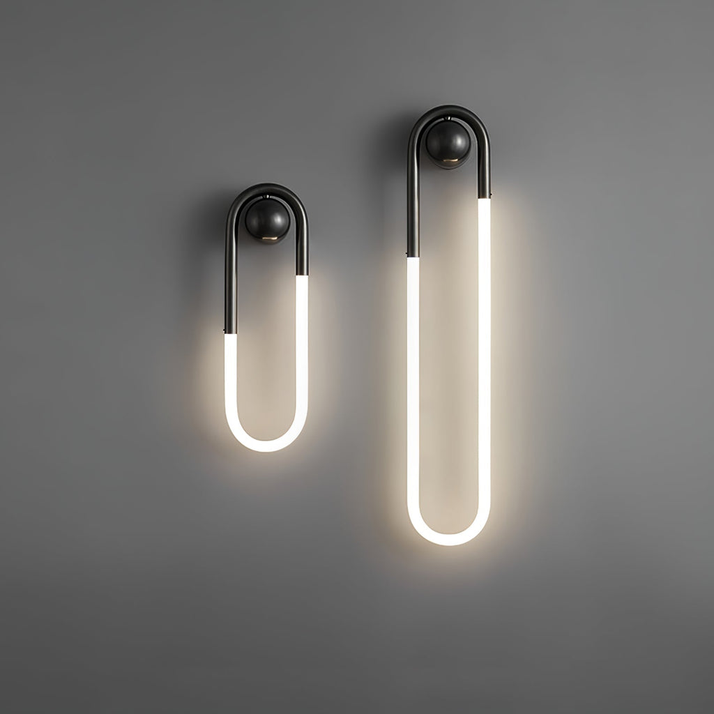 Luvano LED Wandleuchte Messing schwarz minimal