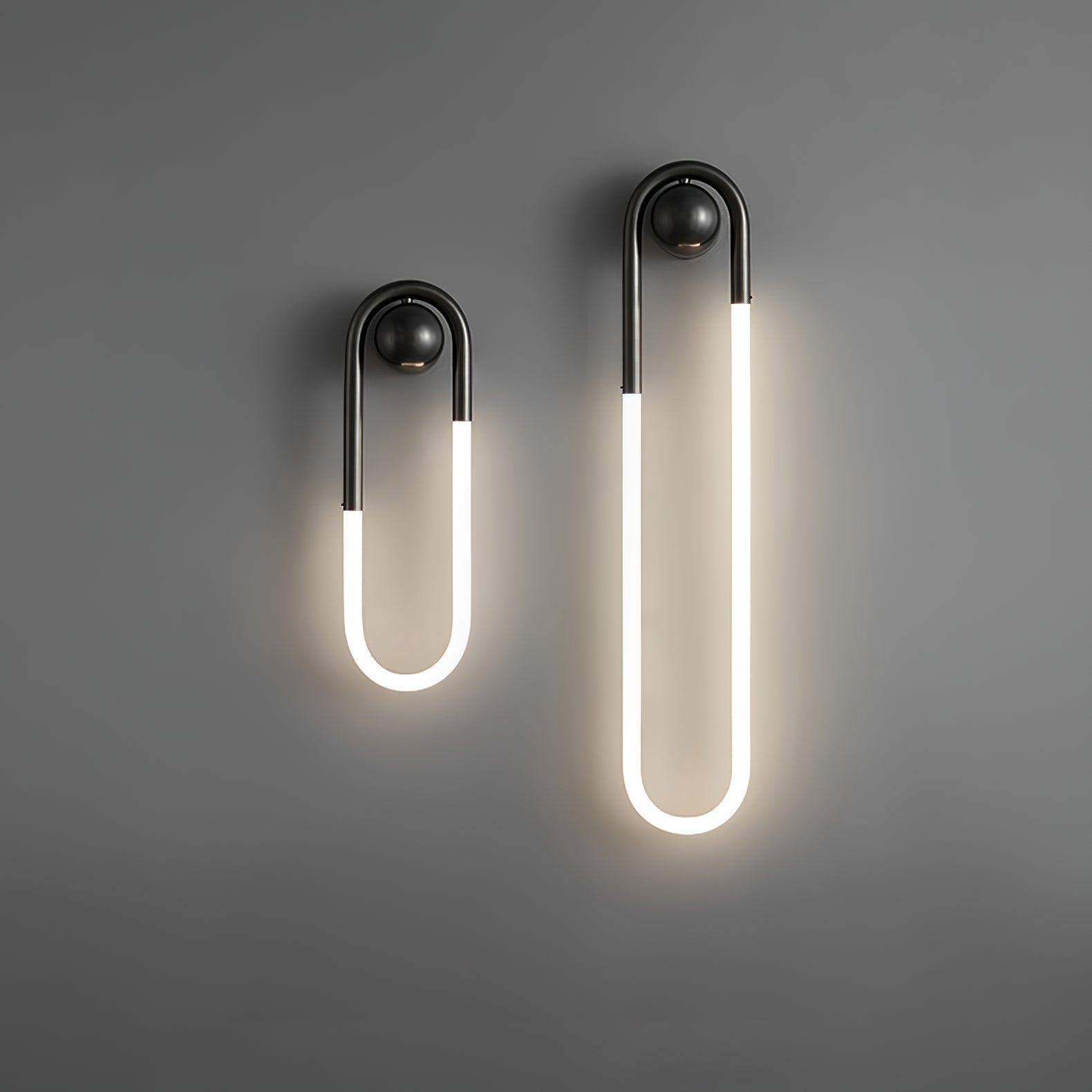 Luvano LED Wandleuchte Messing schwarz minimal