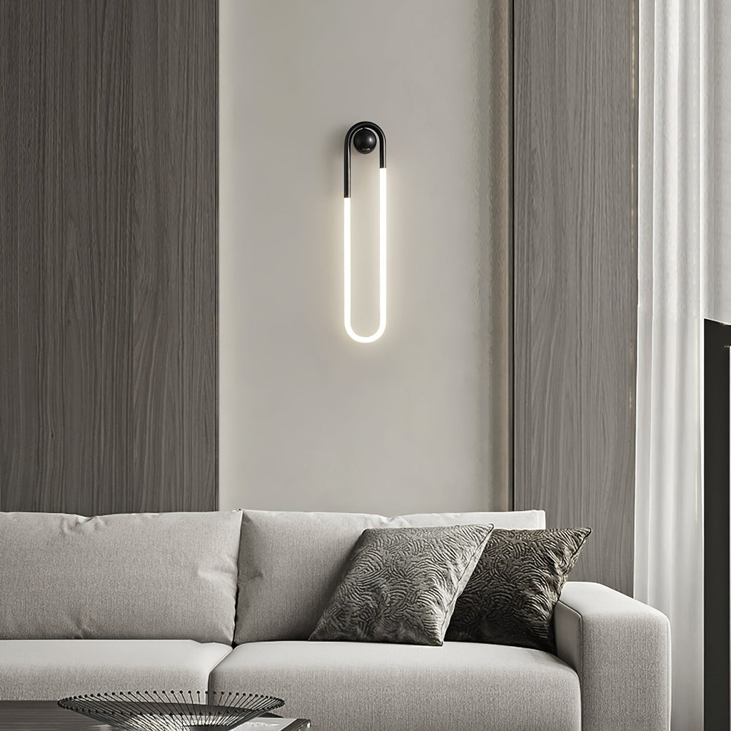 Luvano LED Wandleuchte Messing schwarz minimal
