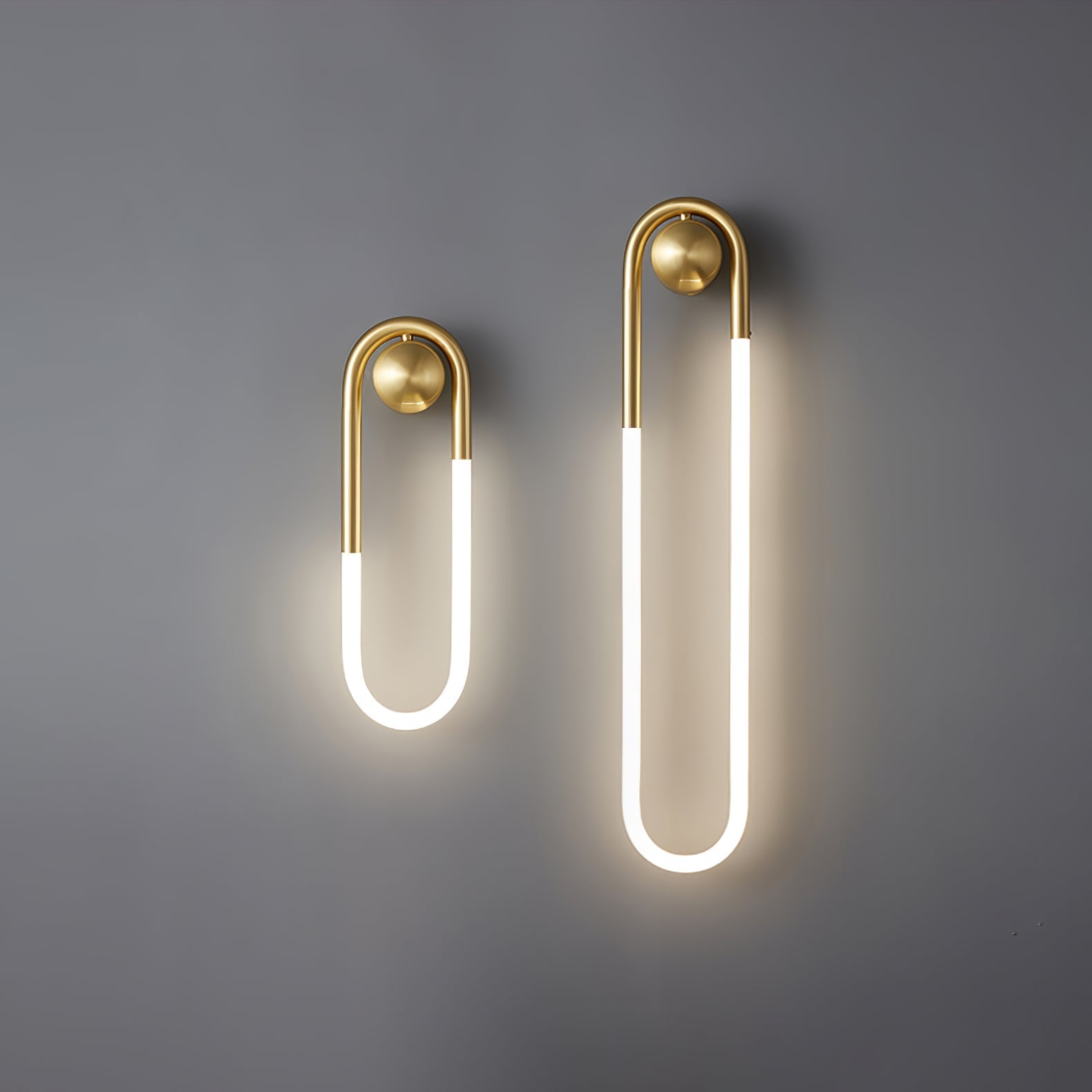 Luvano LED Wandleuchte Messing schwarz minimal