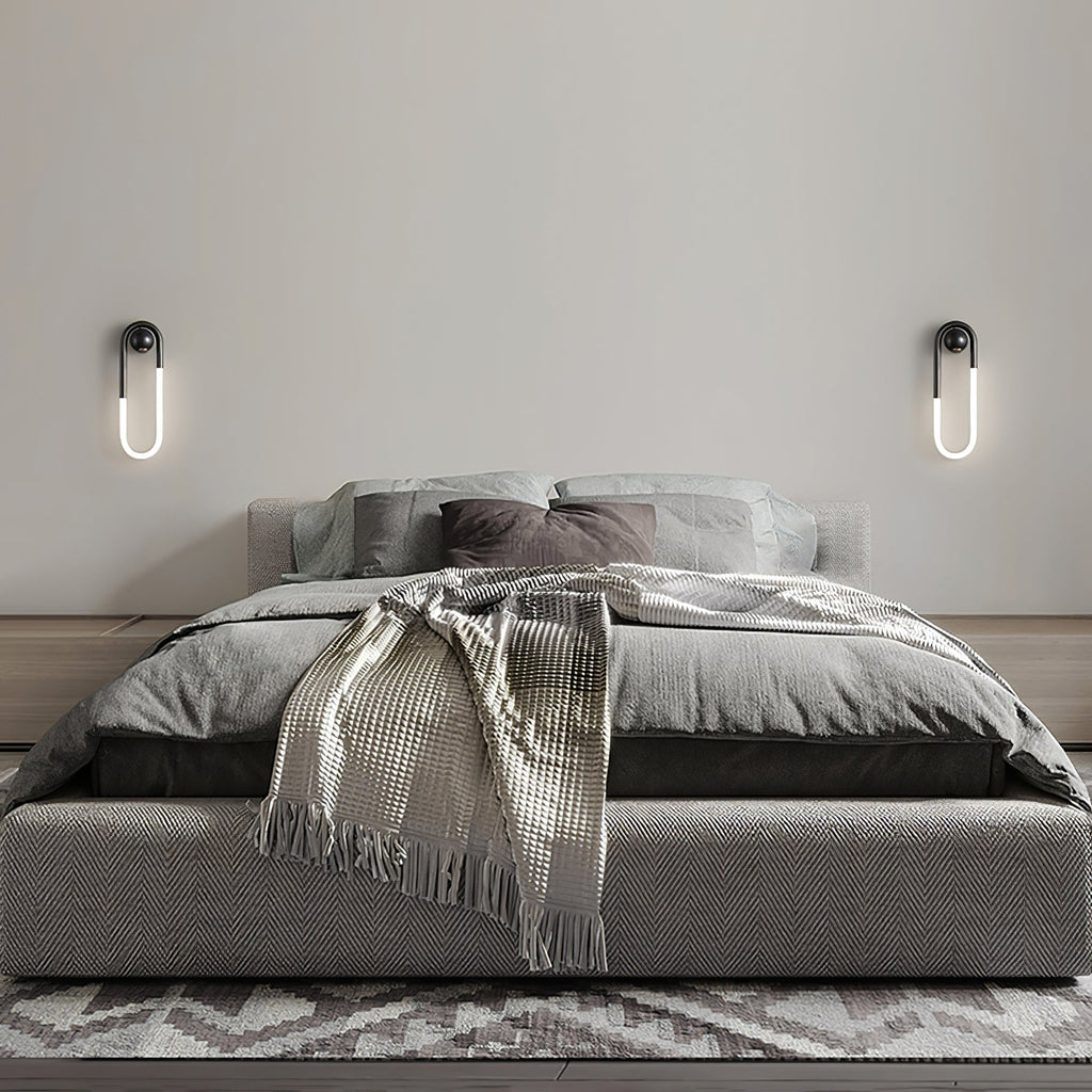 Luvano LED Wandleuchte Messing schwarz minimal