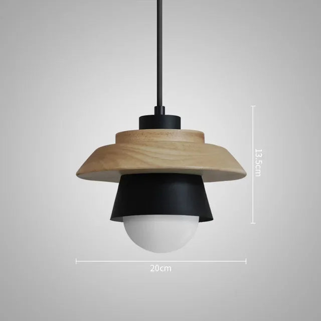 Luvano Pendelleuchte Holz Macaron bunt Nordic