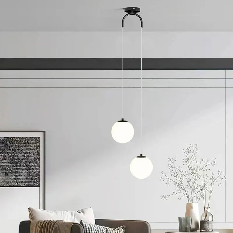 Luvano Luna Pendelleuchte Glaskugel Nordic