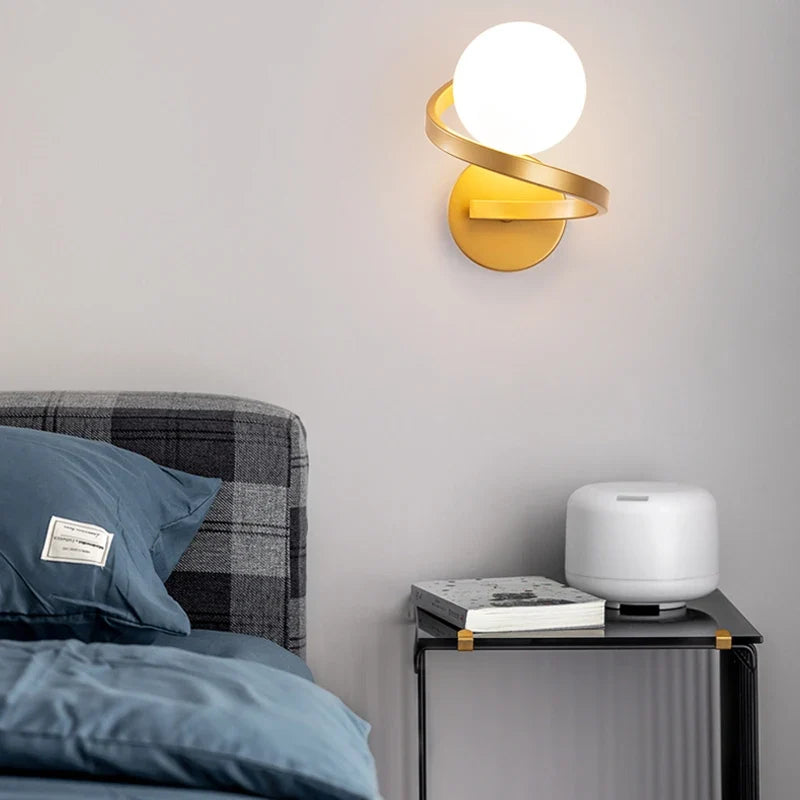 Luvano Astra Wandleuchte 2 Glaskugeln LED
