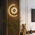 Luvano Lunaris LED Wandleuchte mit Uhr