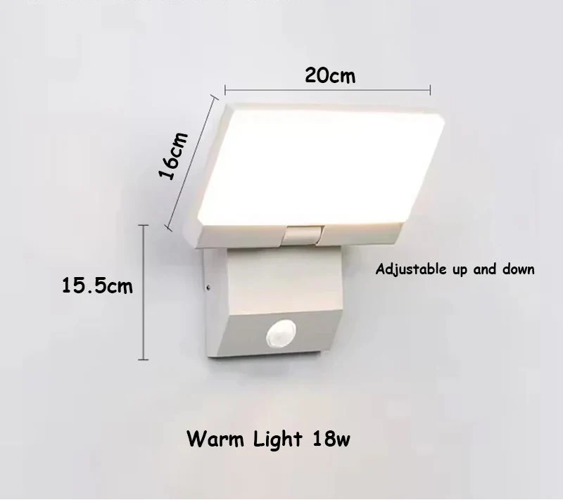 Luvano LumiFold Wandleuchte außen IP65 Sensor