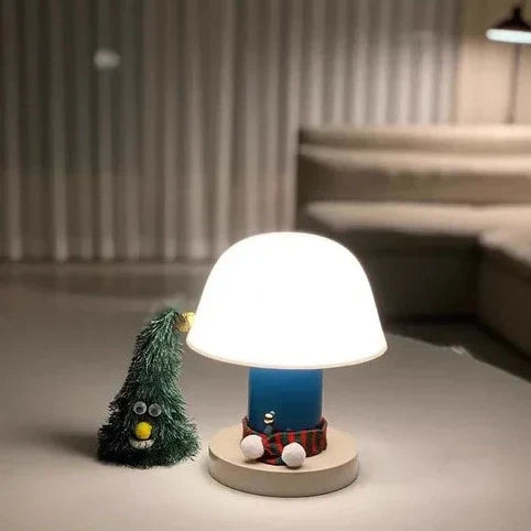 Luvano Tischleuchte Pilz Akku LED modern