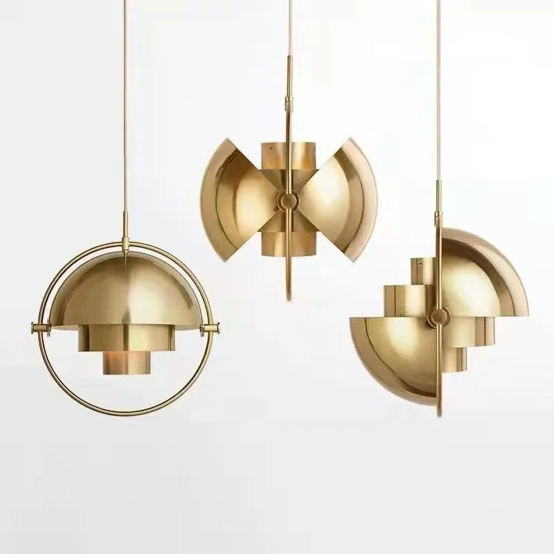 Luvano Pendelleuchte Metall skulptural Nordic