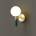 Luvano Wandleuchte Marmor Glas gold elegant