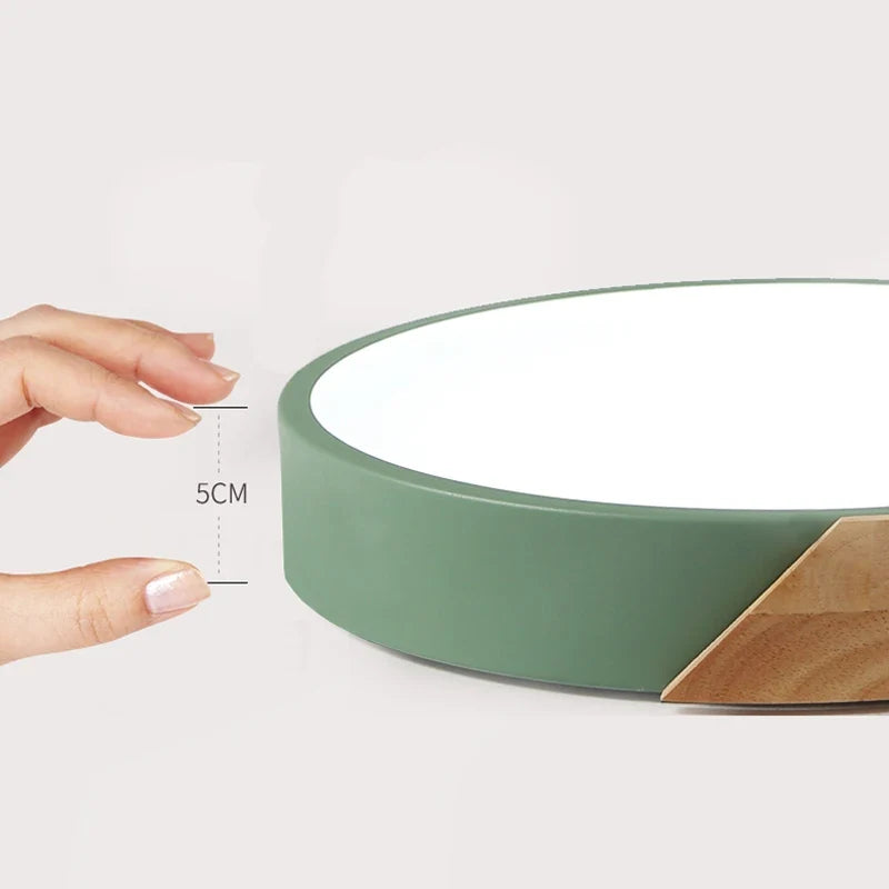 Luvano LED Deckenleuchte Holz Nordic modern