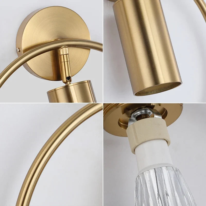 Luvano Halo Wandleuchte gold Nordic minimal