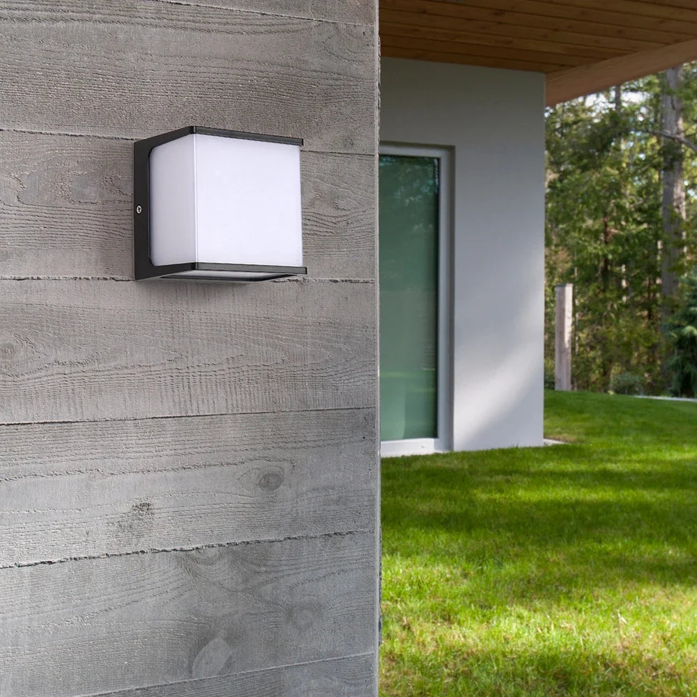 Luvano AeroCube LED Wandleuchte außen Würfel