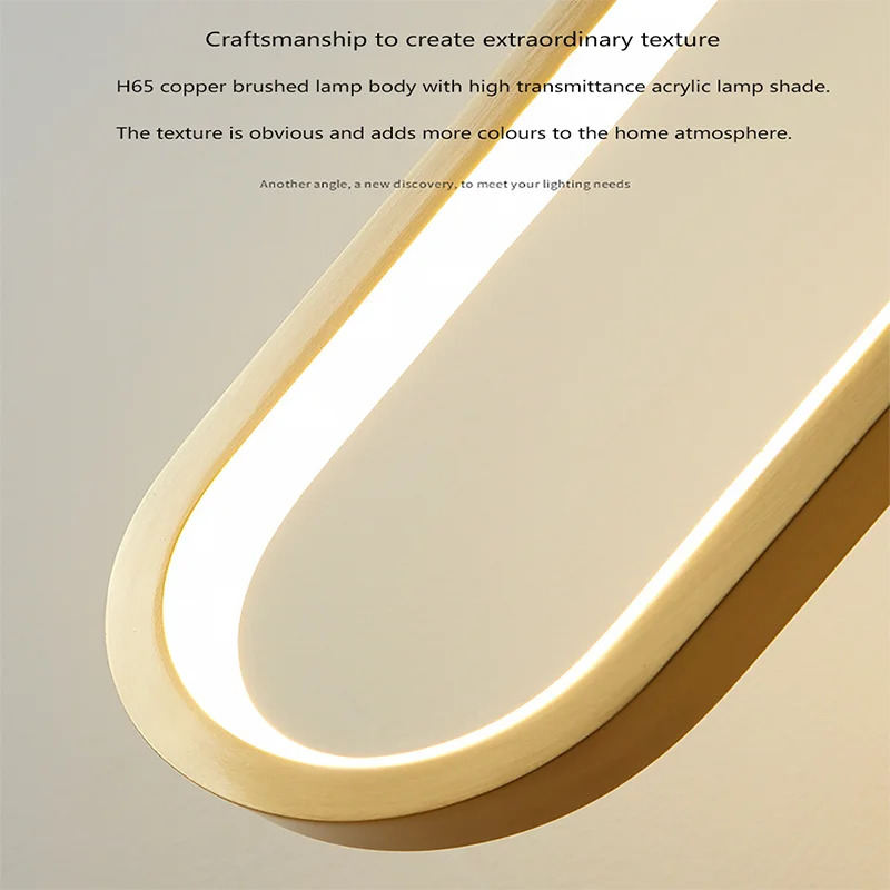 Luvano LED Pendelleuchte gold schwarz minimal