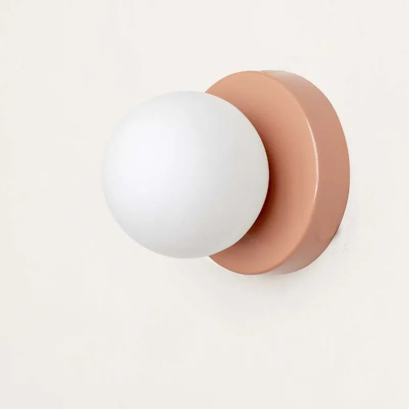 Luvano Macaron LED Wandleuchte Buntglas