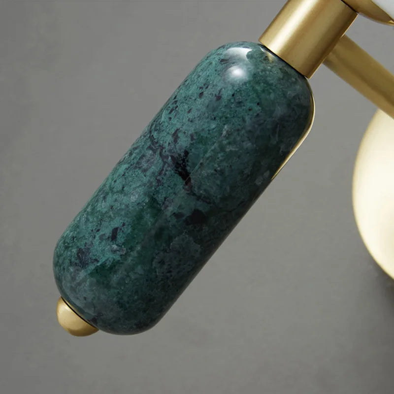 Luvano Wandleuchte Marmor Glas gold elegant