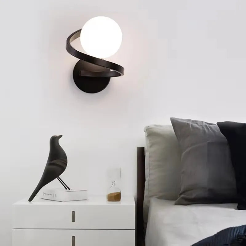 Luvano Astra Wandleuchte 2 Glaskugeln LED