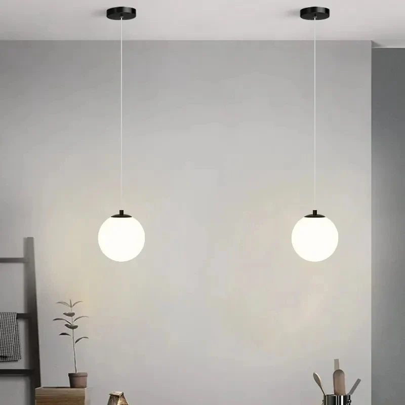 Luvano Luna Pendelleuchte Glaskugel Nordic