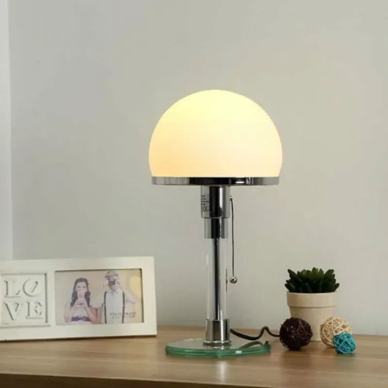Luvano Tischleuchte Bauhaus Glas Designerleuchte