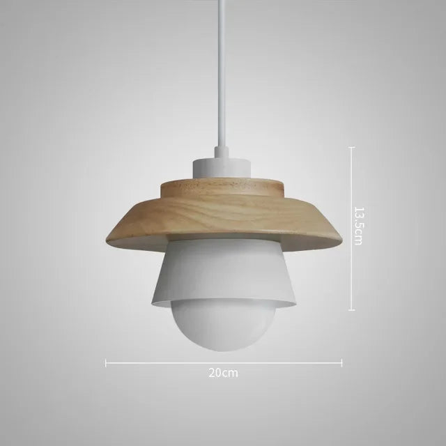 Luvano Pendelleuchte Holz Macaron bunt Nordic