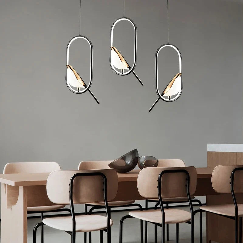Luvano Magpie LED Pendelleuchte Vogel Nordic