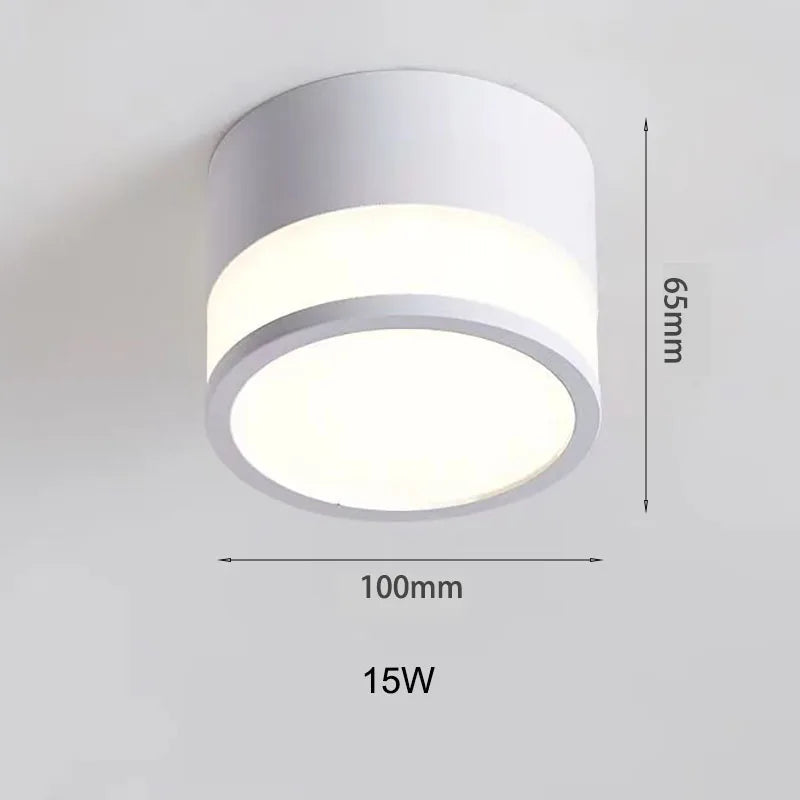 Luvano LED Downlight Aufbau 9W 15W Nordic