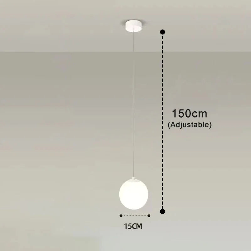 Luvano Luna Pendelleuchte Glaskugel Nordic