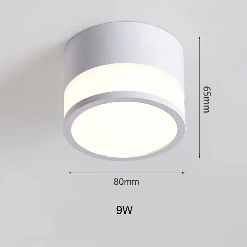 Luvano LED Downlight Aufbau 9W 15W Nordic