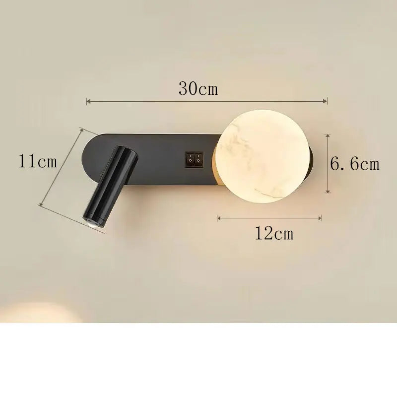 Luvano LunarBeam Wandleuchte 2 flammig Nordic