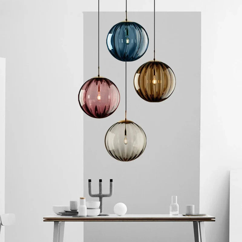 Luvano Pendelleuchte Glaskugel Nordic elegant