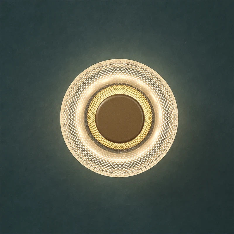 Luvano LED Wandleuchte Buntglas Scheibe Deko