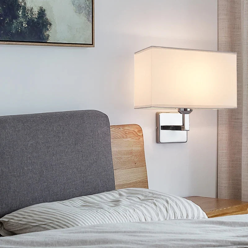 Luvano Wandleuchte mit Leseleuchte E27 Bett