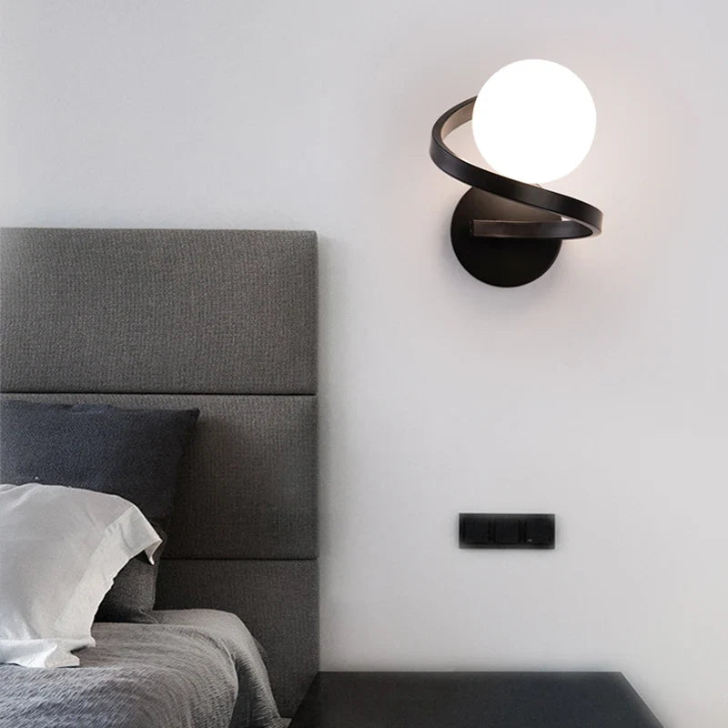 Luvano Astra Wandleuchte 2 Glaskugeln LED