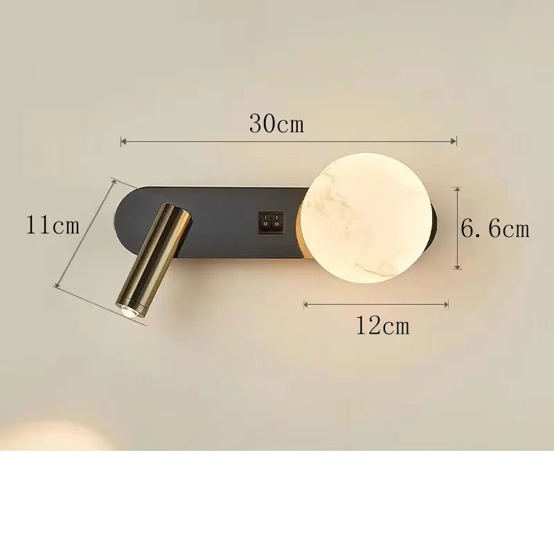 Luvano LunarBeam Wandleuchte 2 flammig Nordic