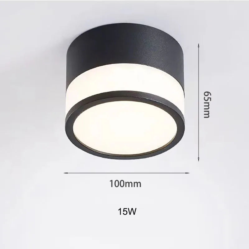 Luvano LED Downlight Aufbau 9W 15W Nordic
