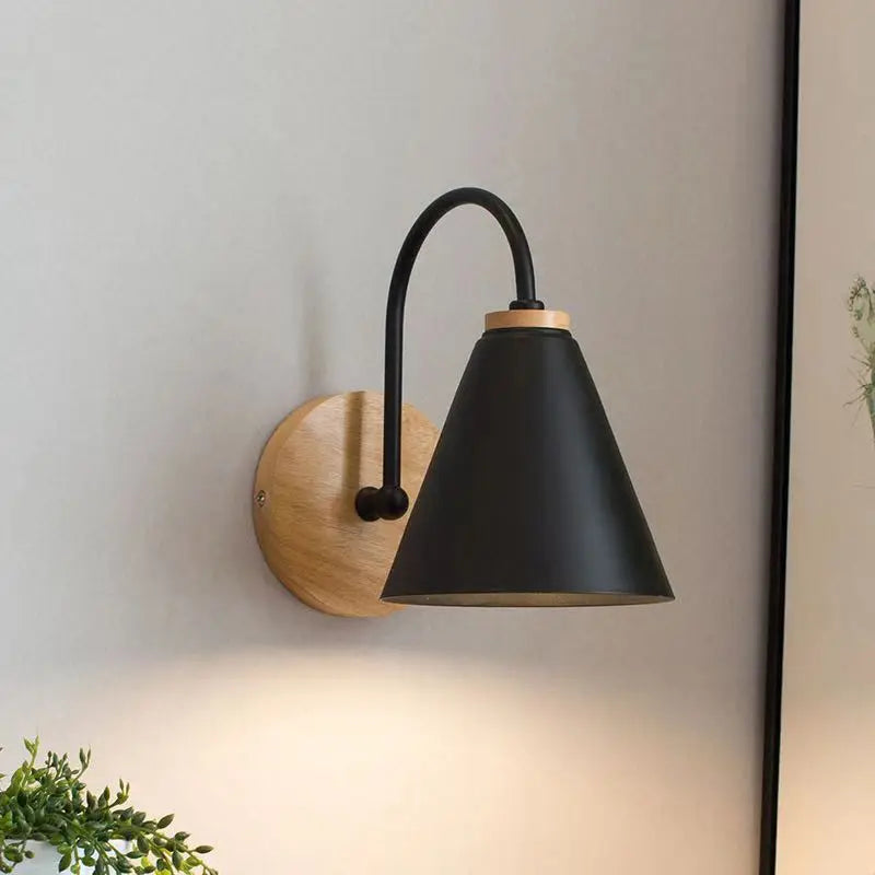 Luvano Nordic Beam Wandleuchte Holz Eisen