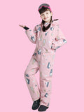 Unisex Phibee Einteiler Stylischer Skianzug Winter Jumpsuit Schneeanzug für Jungen & Mädchen
