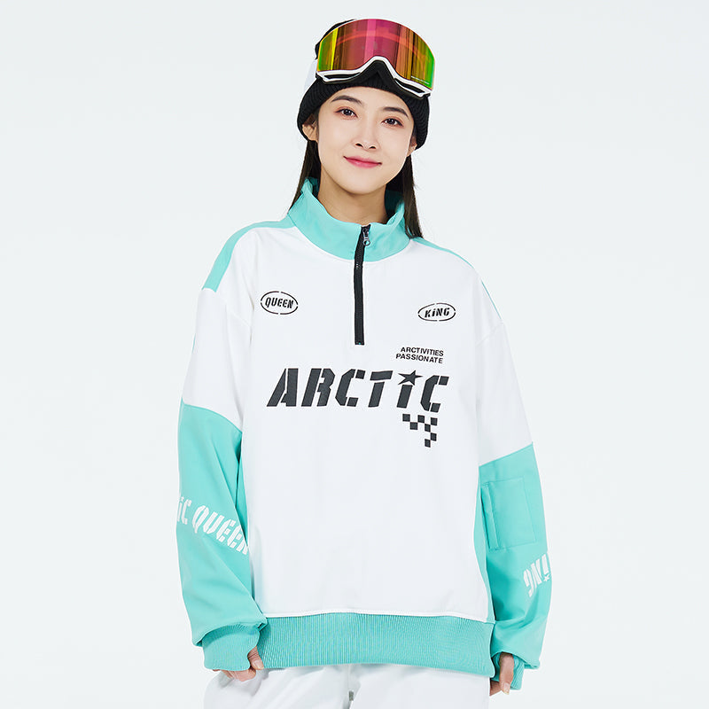 Arctic Queen Fleece-Pullover für Damen mit halbem Reißverschluss
