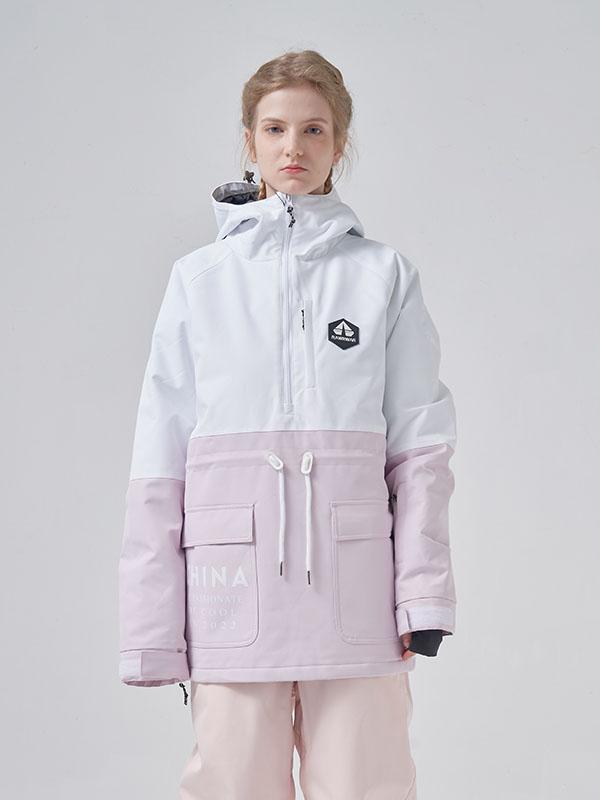 RAWRWAR Winter Infinity Colorblock Parka Schneejacke für Herren
