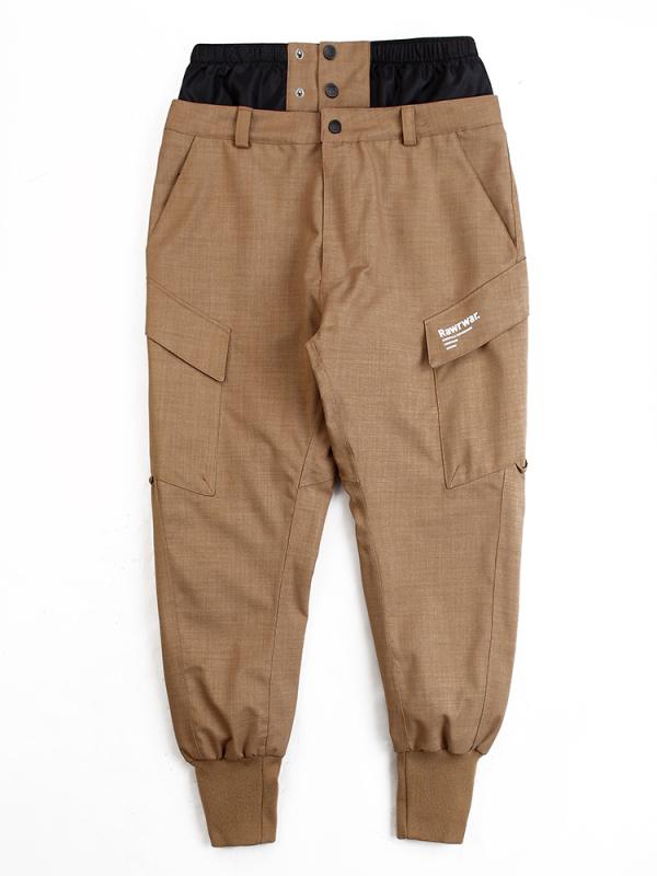 RAWRWAR Herren High Waist Harem Waterproof Mountain Jogger Snow Pants Mountain Pants