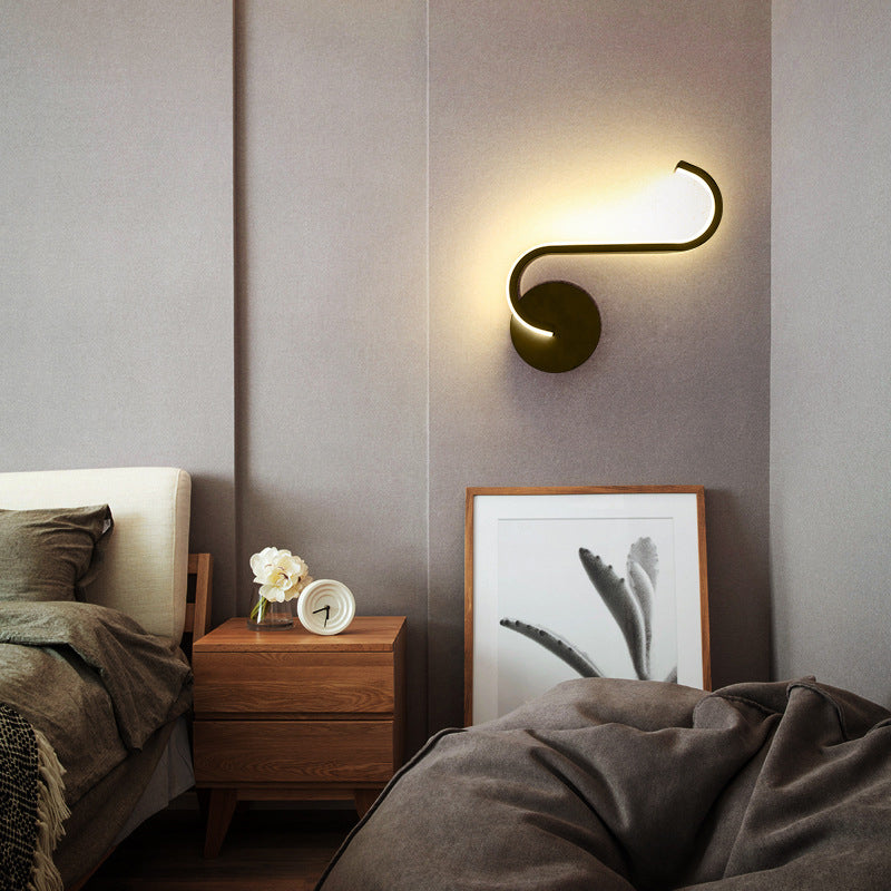 Luvano LED Wandleuchte Bogen minimalistisch