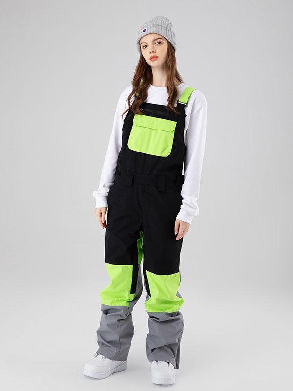 Searipe Mountain Discover Colorblock Skihose für Damen (Latzhose)